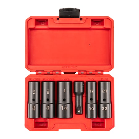 Tekton 1/2 Inch Drive Thin Wall Impact Flip Socket Set (6-Piece) SIF92400